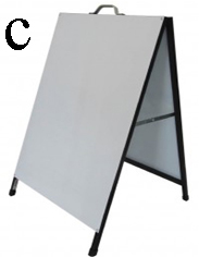 Metal A-Frame with Handle Jack Flash Signs
